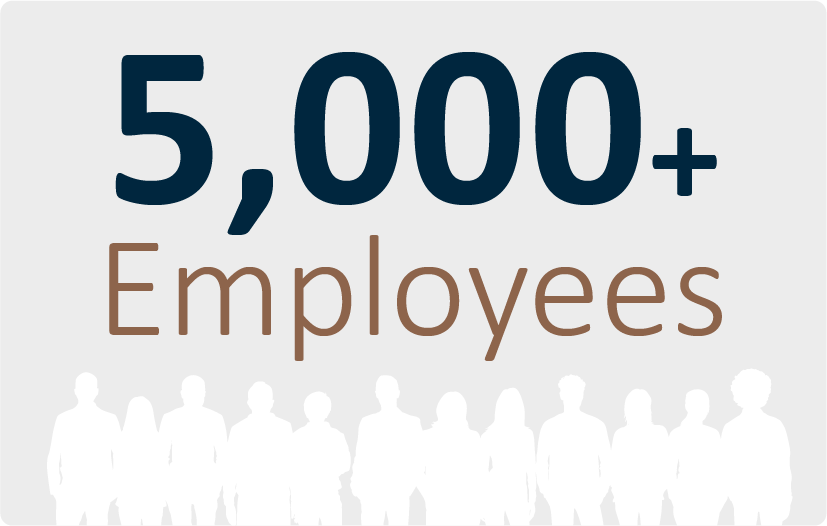 5000+ Employees